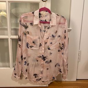 Cloth & Stone floral button down - nearly new